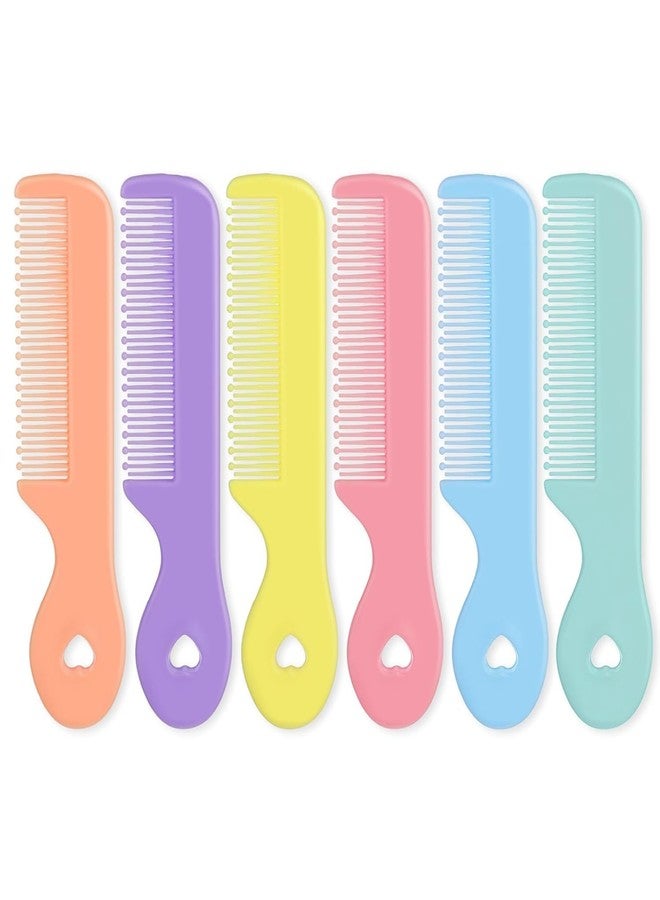 Pluzmecalm 6Pcs Colorful Round Tip Baby Cute Comb Small CuteNewborn Infant Hair Combs Baby Grooming Hairdressing - Image 1